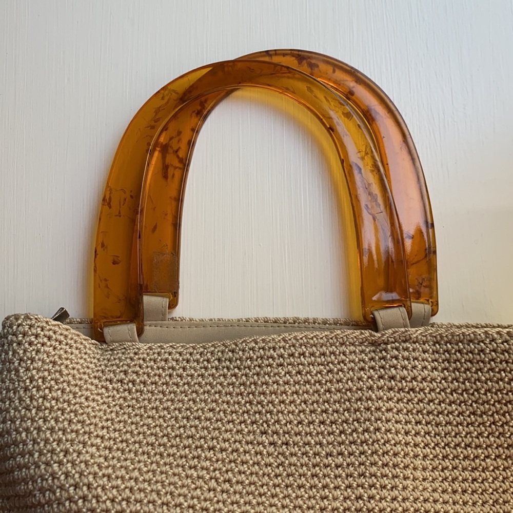 Vintage Bag w/ Lucite Handles - Picture 11 of 12